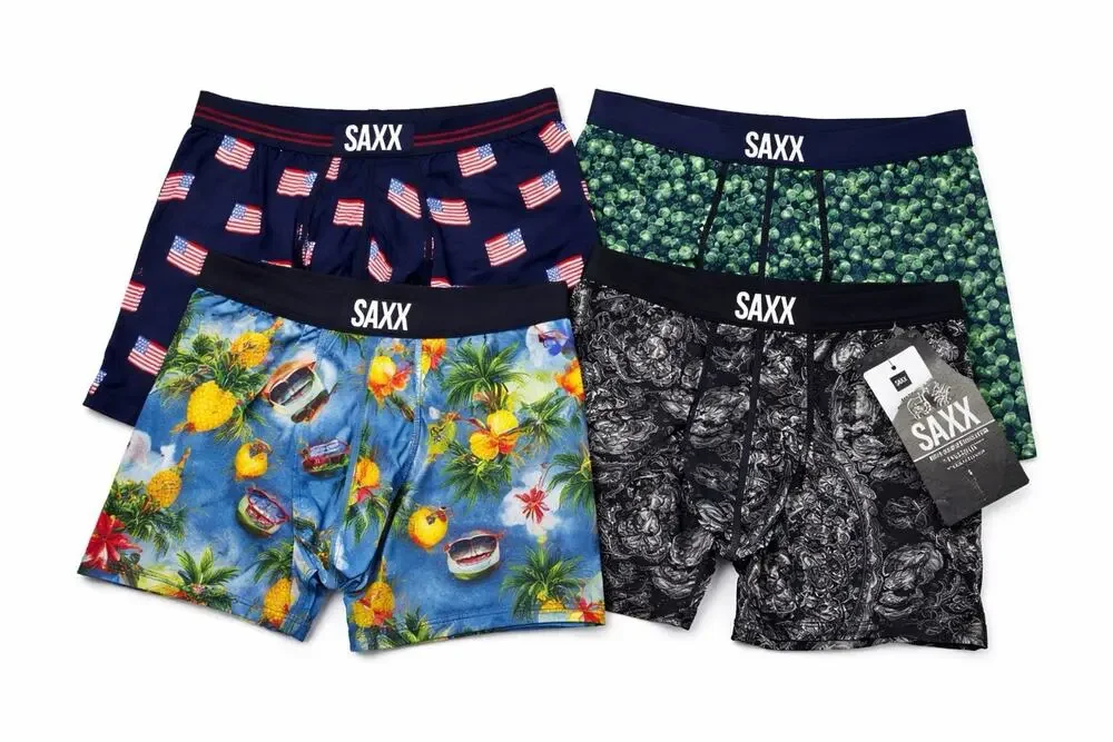 SAXX Boxer Briefs Mens Small 4 Pack Bundle BallPark Pouch NWT Performance NWT